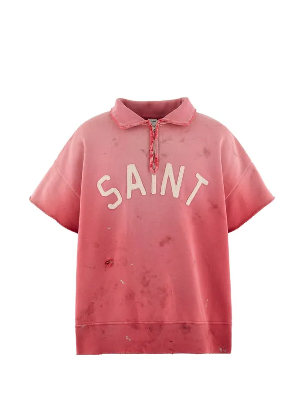Logo Cotton Polo Shirt - Saint Mxxxxxx
