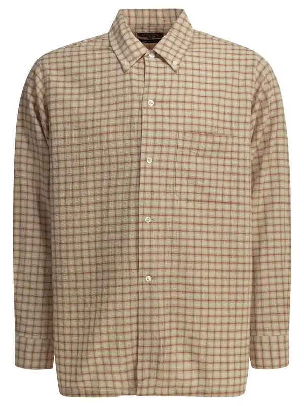 Open Bd Sucker Shirts Orange - Beams Plus