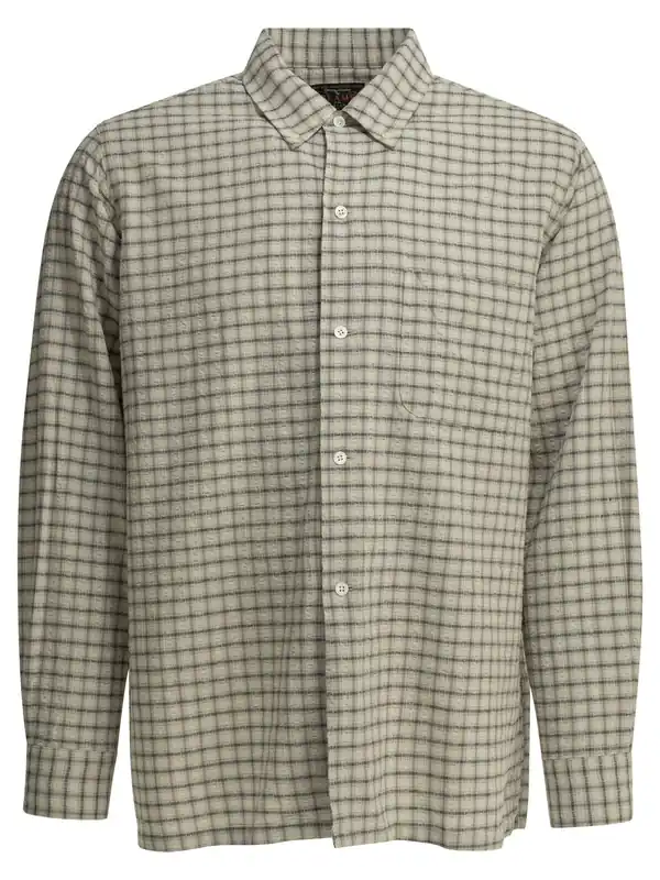 Open Bd Sucker Shirts Beige - Beams Plus