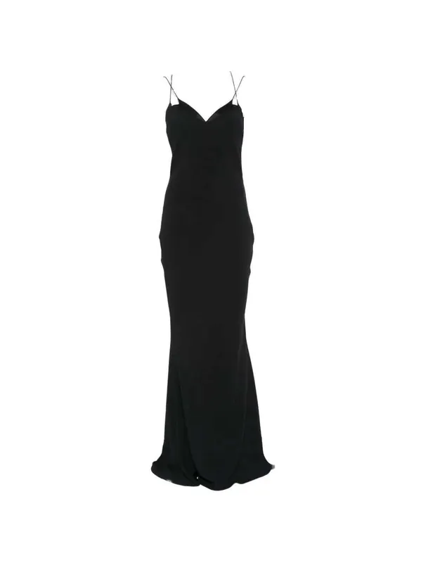 Bias-Cut Dress With Double Straps