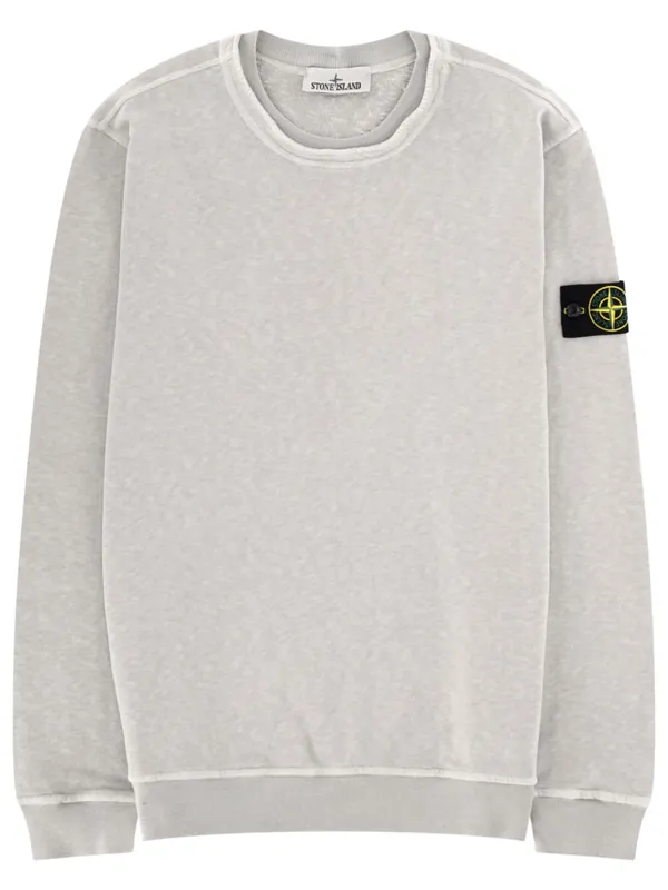 Felpa Con Patch Logo - Stone Island