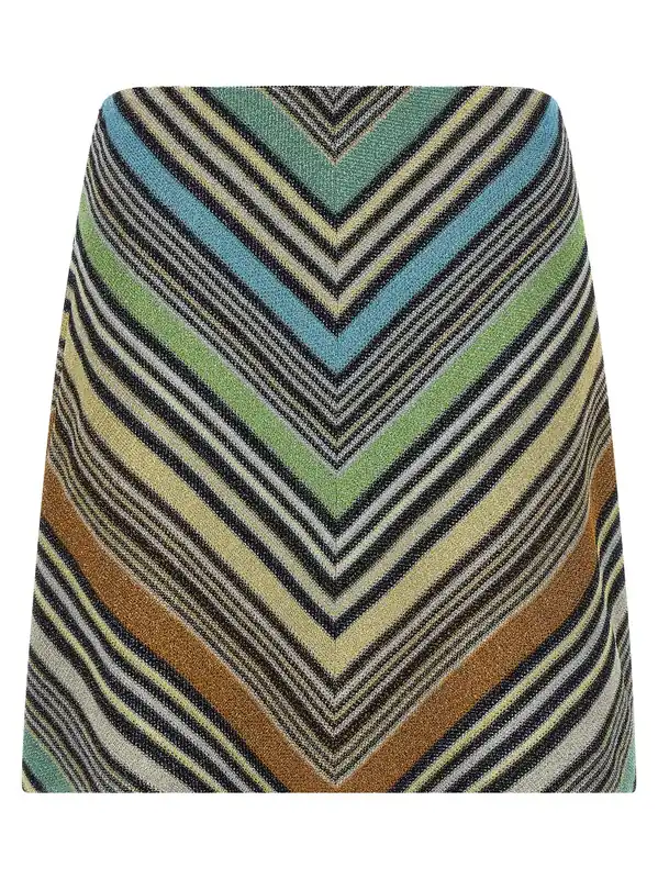 Geometric Pattern Skirt Skirts Multicolor - Missoni