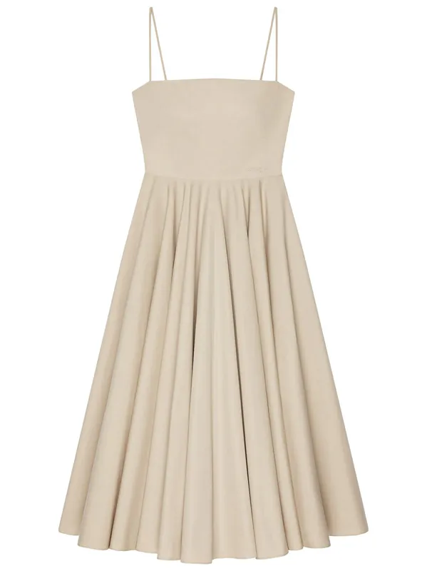 Sliced Long Dress In Poplin - Givenchy