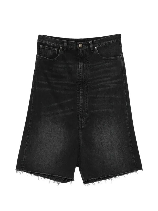 Pantaloncini Di Jeans Con Orlo Sfrangiato - Maison Margiela