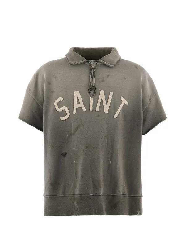 Logo Cotton Polo Shirt - Saint Mxxxxxx