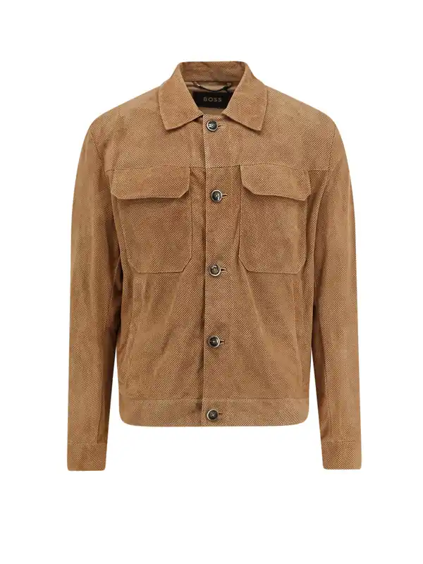 Merfo Perforated Suede Jacket - Boss