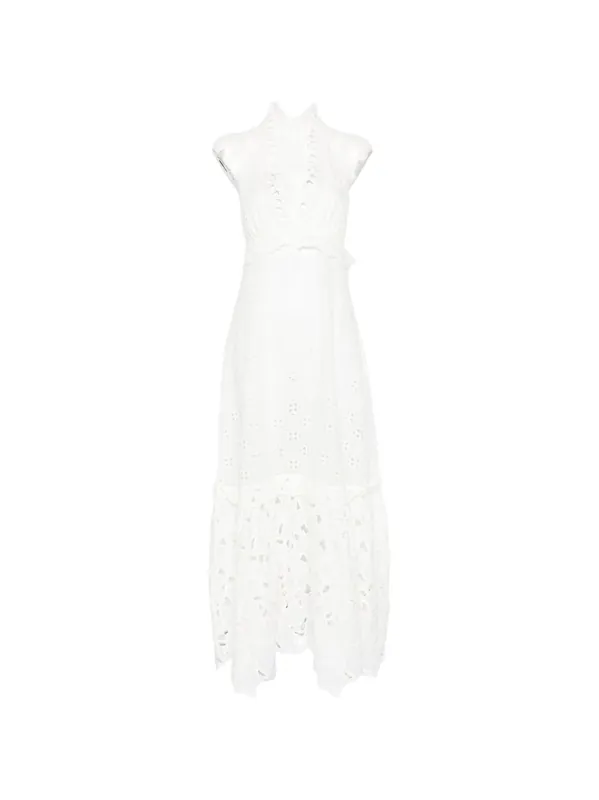 Lace Cotton Long Dress - Ermanno Scervino