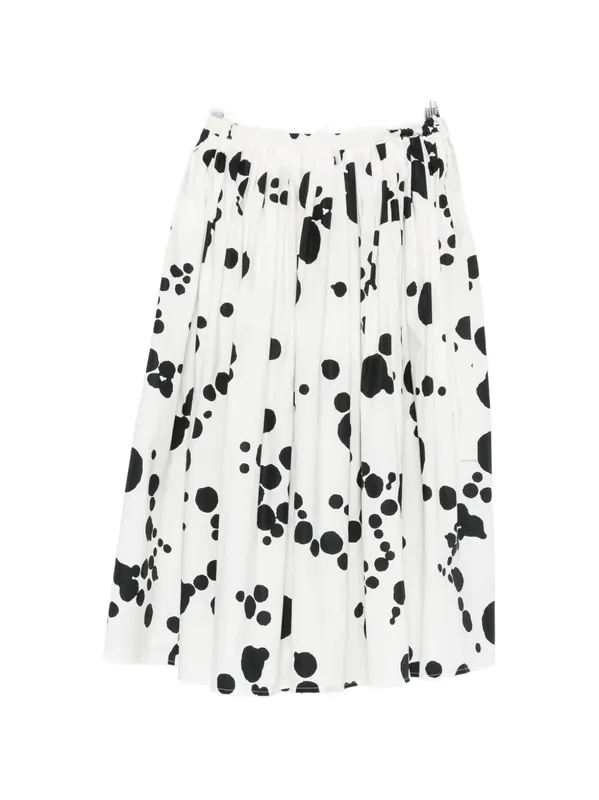 Printed Cotton Midi Skirt - Apuntob