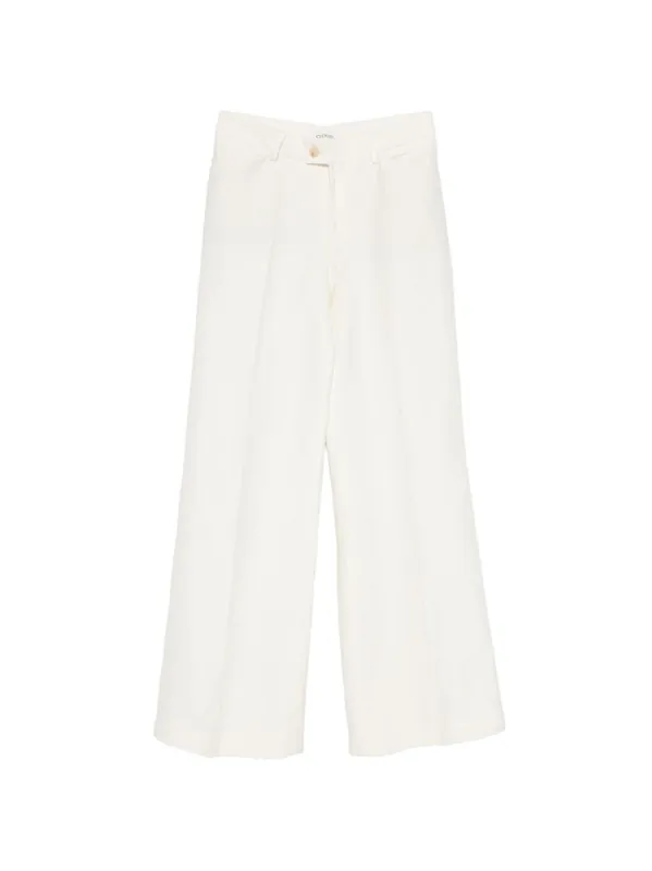 Linen Blend Trousers - CLOSED