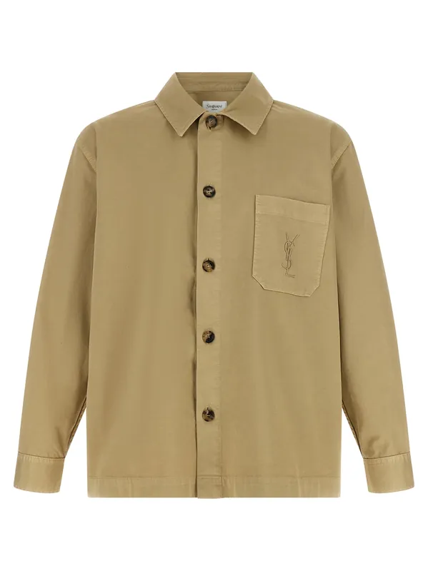 Cassandre Shirt And Blouse Beige - Saint Laurent