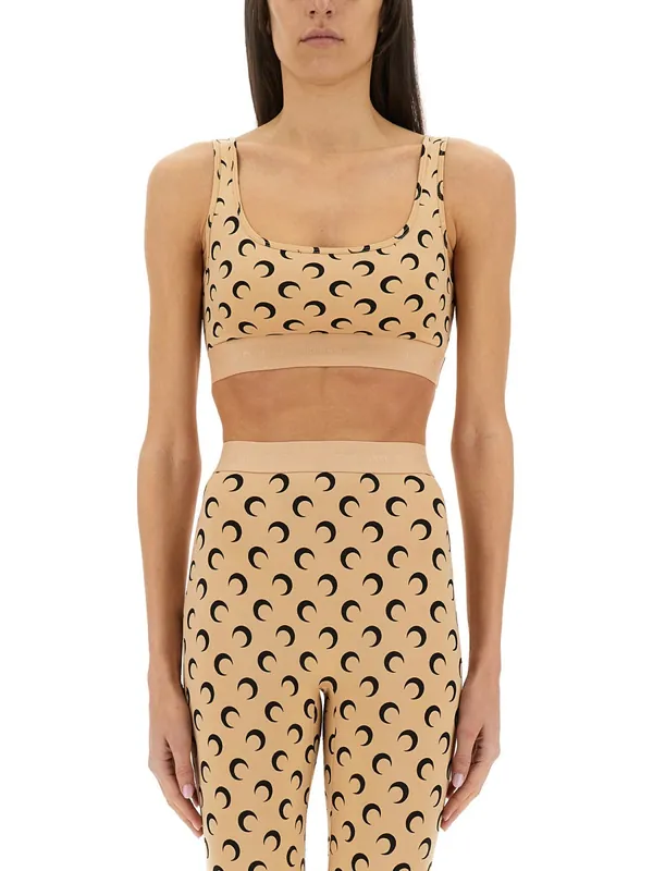 "Moon" Sports Bra Top - Marine Serre