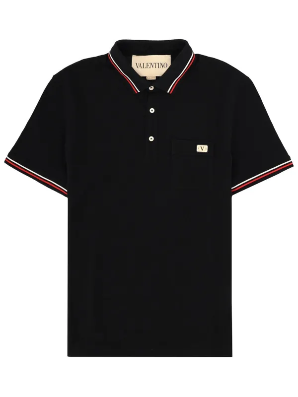 Polo Con Patch Logo - Valentino Garavani