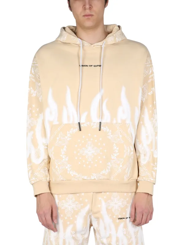 Sweatshirt With Paisley Pattern - Vision of Super