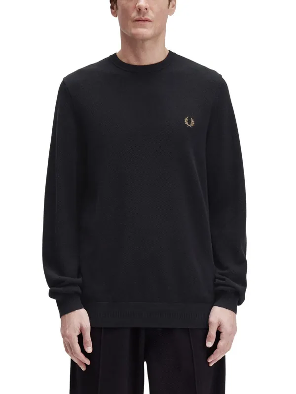 Pique Sweater With Logo - Fred Perry