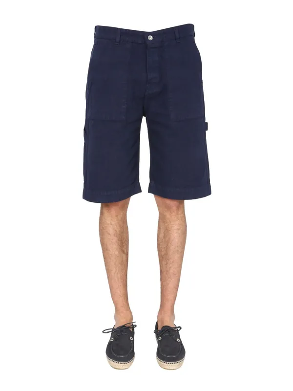 Cotton Canvas Bermuda - Ymc
