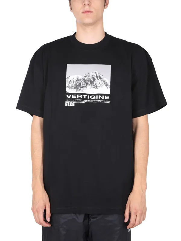 T-Shirt With Vertigo Print
