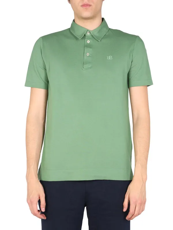 Polo With Logo Embroidery - Ballantyne