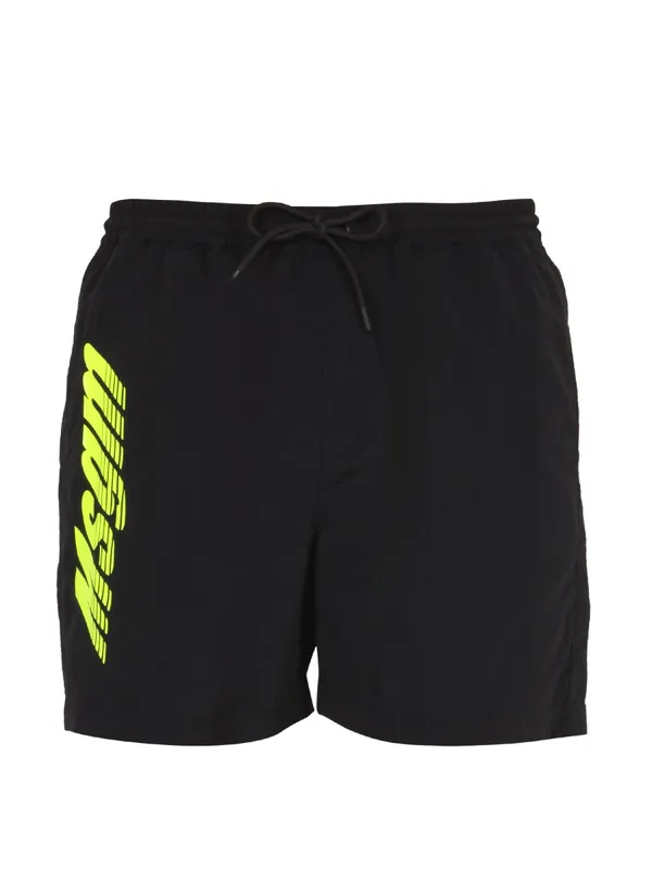 Logo Print Bermuda - MSGM