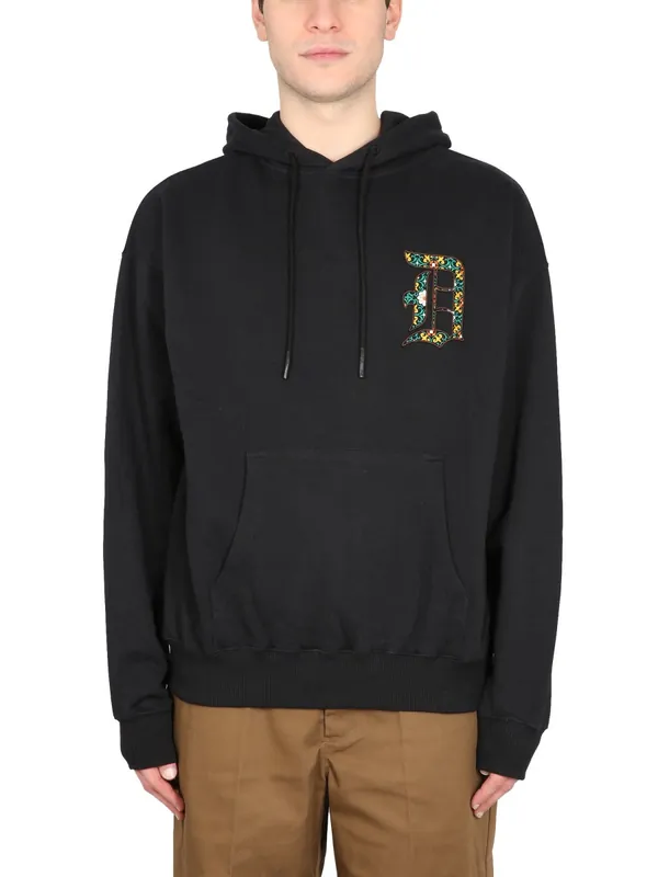 Hooded Sweatshirt With Logo - Drole De Monsieur