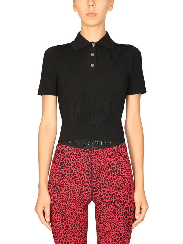 Polo Shirt With Logo Buttons - Michael Kors