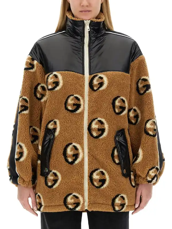 Jacquard Zipper Jacket - Gucci