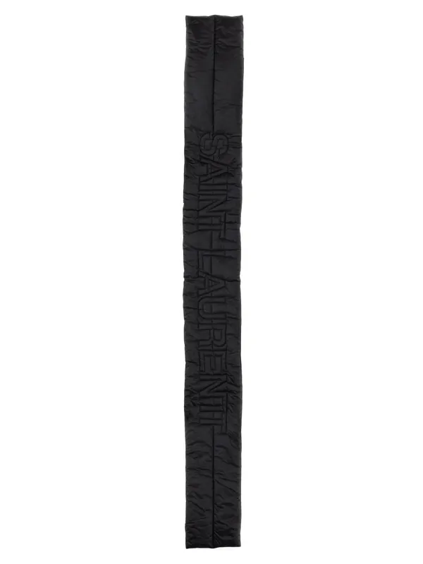 Scarf With Logo - Saint Laurent