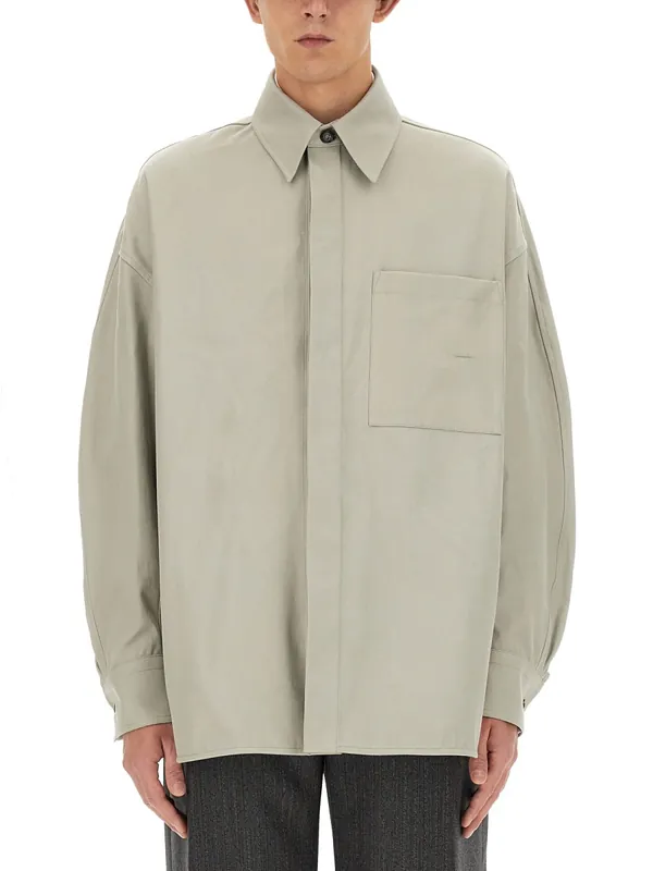 Cotton Twill Over Shirt - Bottega Veneta