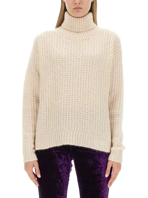 Silk And Cashmere Turtleneck Sweater - Gucci