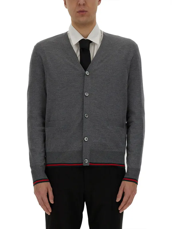 Web Pattern Cardigan - Gucci