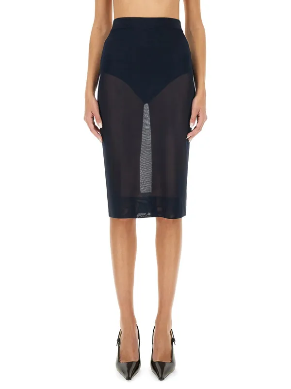Knit Pencil Skirt - Saint Laurent