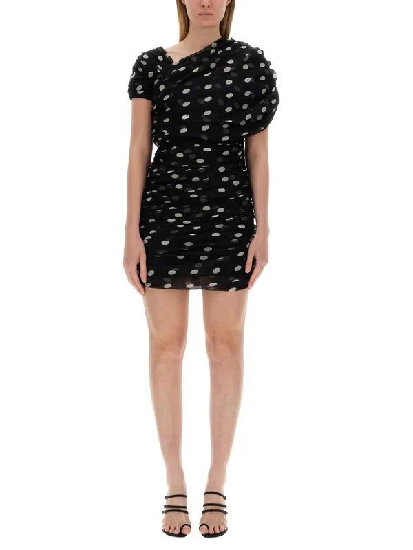 Asymmetrical Gathered Dress - Saint Laurent