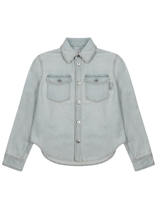 "Extra Bleach" Denim Shirt - Bottega Veneta
