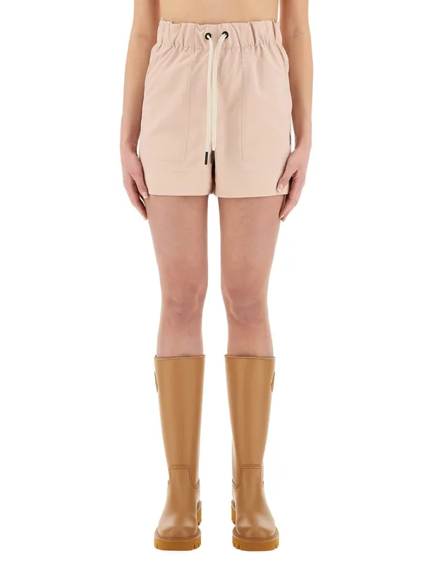Cotton Gabardine Shorts - Moncler Grenoble