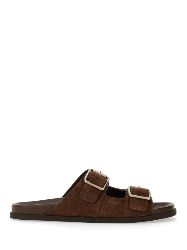 Leather Slider Sandal - Gucci