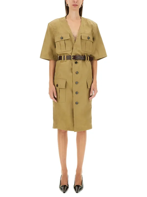 "Saharienne" Dress - Saint Laurent