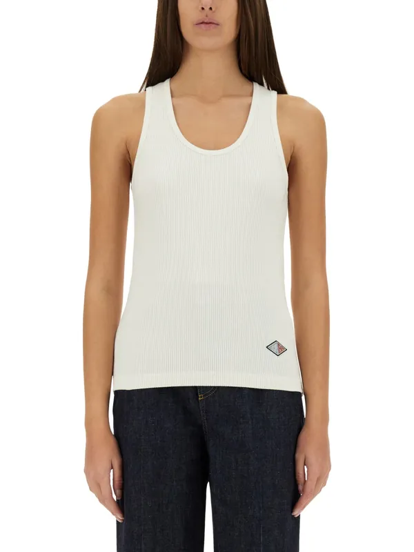 Ribbed Cotton Jersey Top - Bottega Veneta