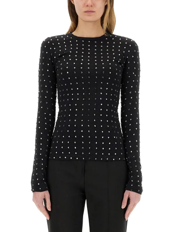 "Negus" Top With Crystals - Sportmax