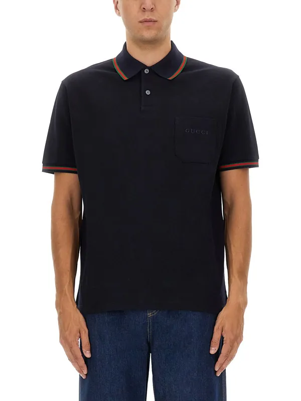 Embroidered Polo Shirt - Gucci