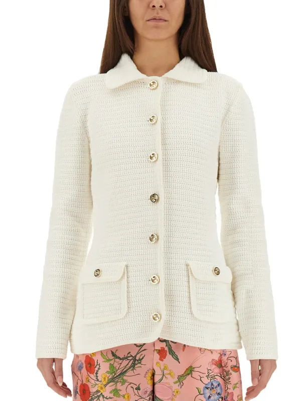 Fine Cotton Cardigan - Gucci