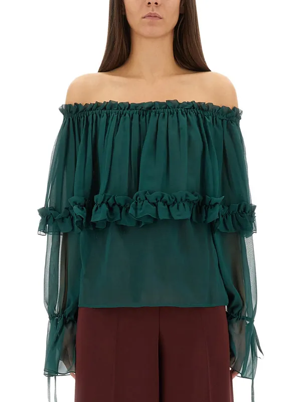 Blue In Silk - Saint Laurent