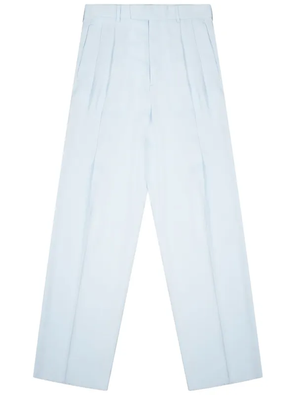 Silk Blend Tailored Pants - Bottega Veneta