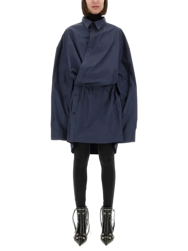 Mini Shirt Style Dress - Balenciaga
