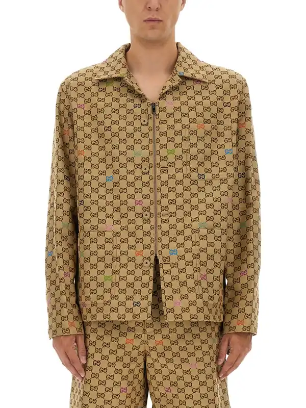 Fabric Jacket Gg - Gucci