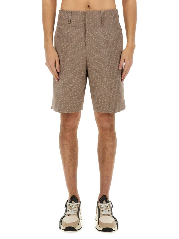 Jacquard Bermuda Shorts - Fendi