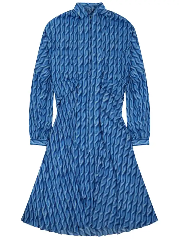 Midi Dress With Print - Balenciaga