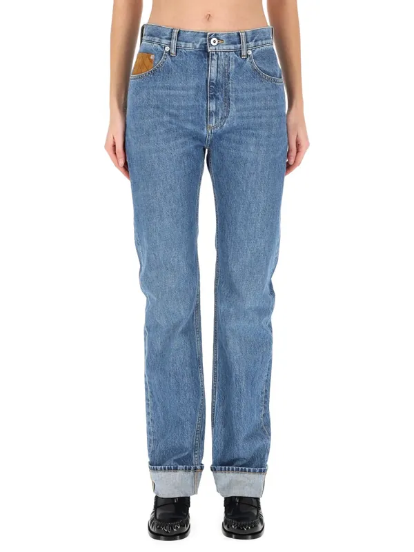 "Indigo Vintage" Straight Jeans - Bottega Veneta