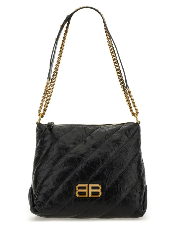 Crush Zipped Hobo Bag - Balenciaga