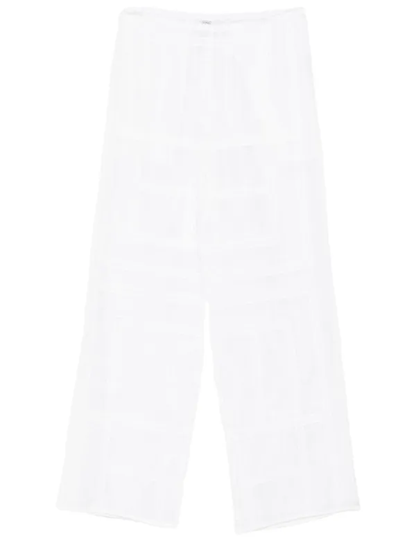 Cotton And Silk Pants - Toteme