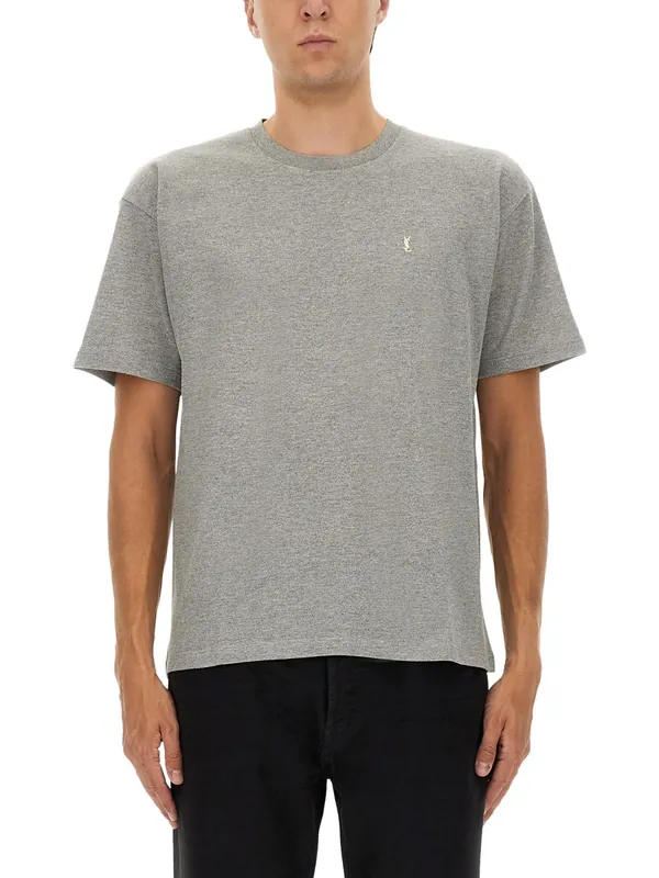 "Cassandras" Tshirt With Logo - Saint Laurent