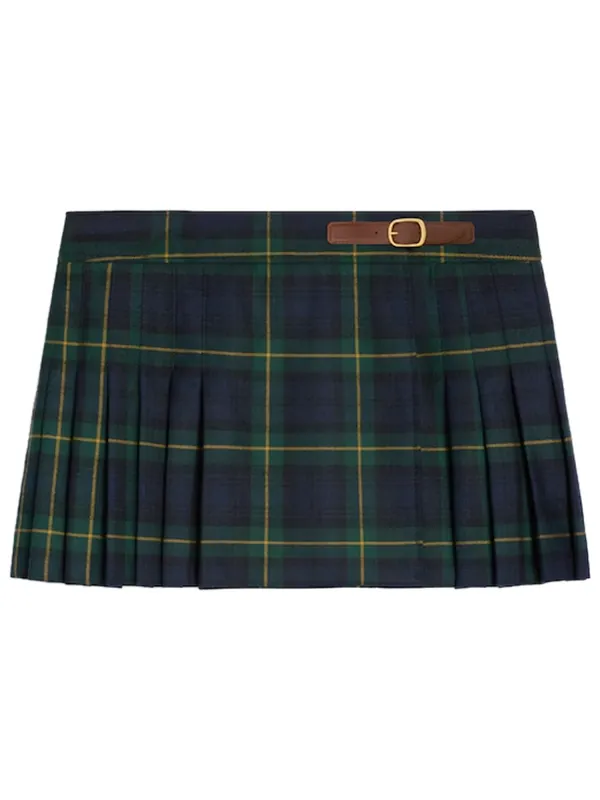 Wool Mini Skirt - Celine